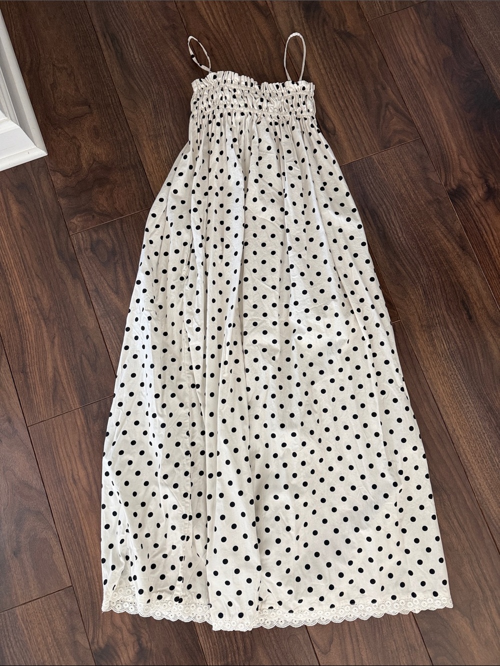 La Maregold Sammy Polka Dot Smocked Dress